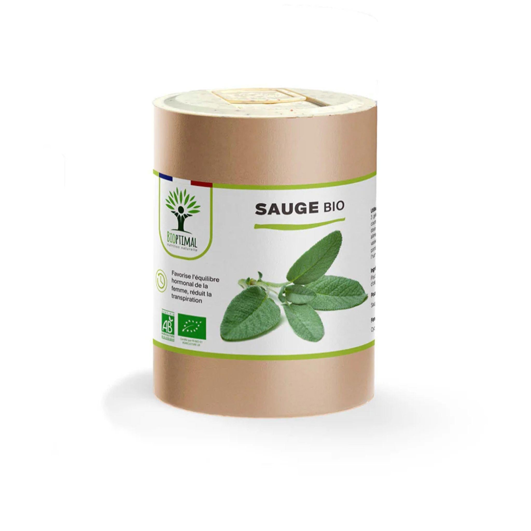 Bio Salbei - 200 Kapseln - Bioptimal - Adaptogen - beauty - Bio - montcalia.ch